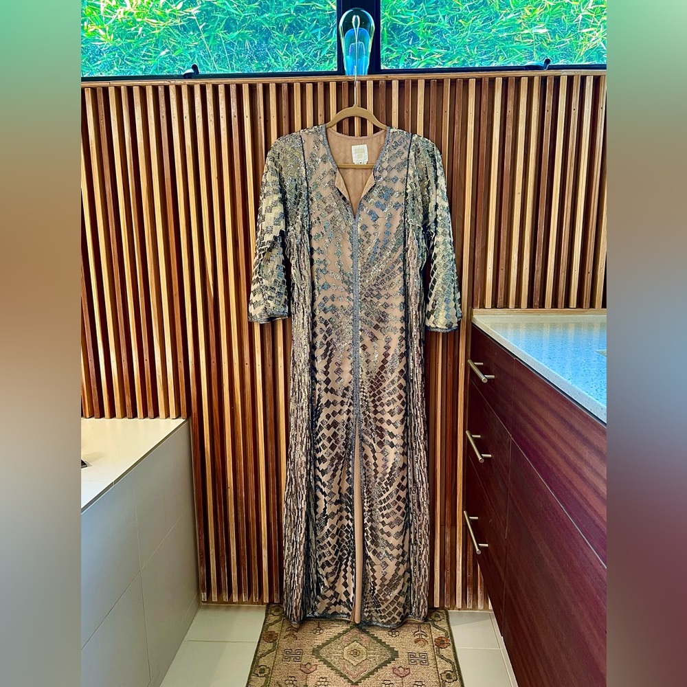 HOST PICK!   Iconic Free People Silver Maxi Dress🪩🪩🪩🪩🪩 - Picture 3 of 9
